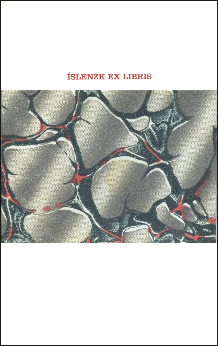 Kápa bókarinnar Íslenzk Ex Libris