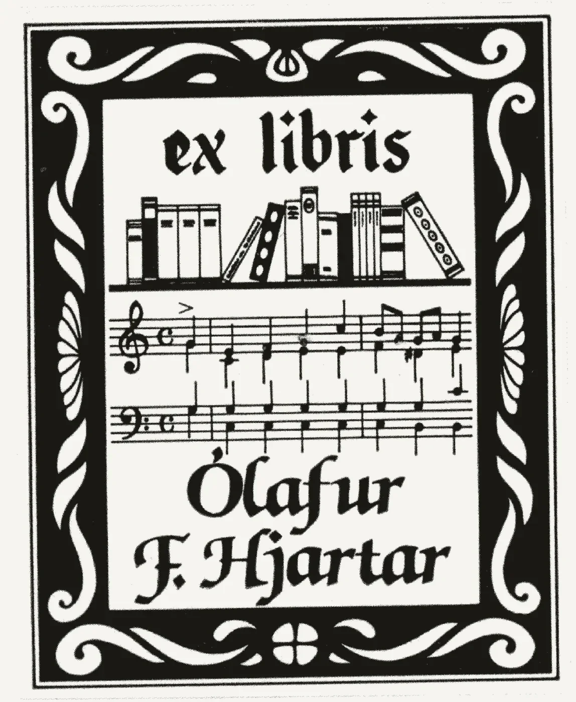Bókmerki: Ólafur F. Hjartar, bókavörður