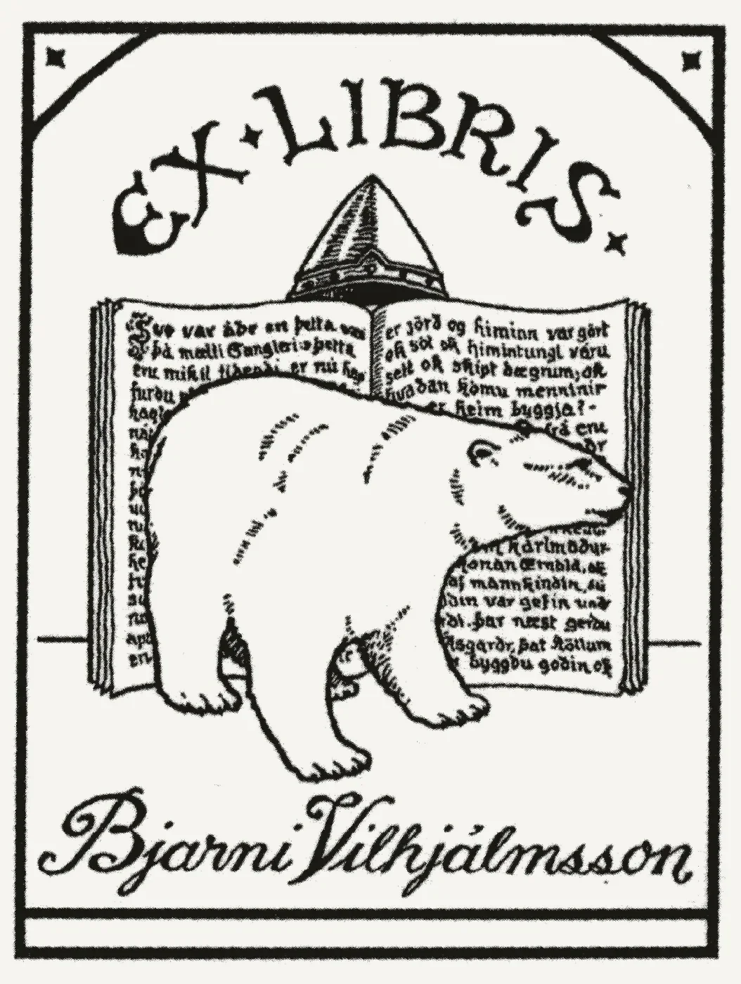 Bókmerki: Bjarni Vilhjálmsson, þjóðskjalavörður