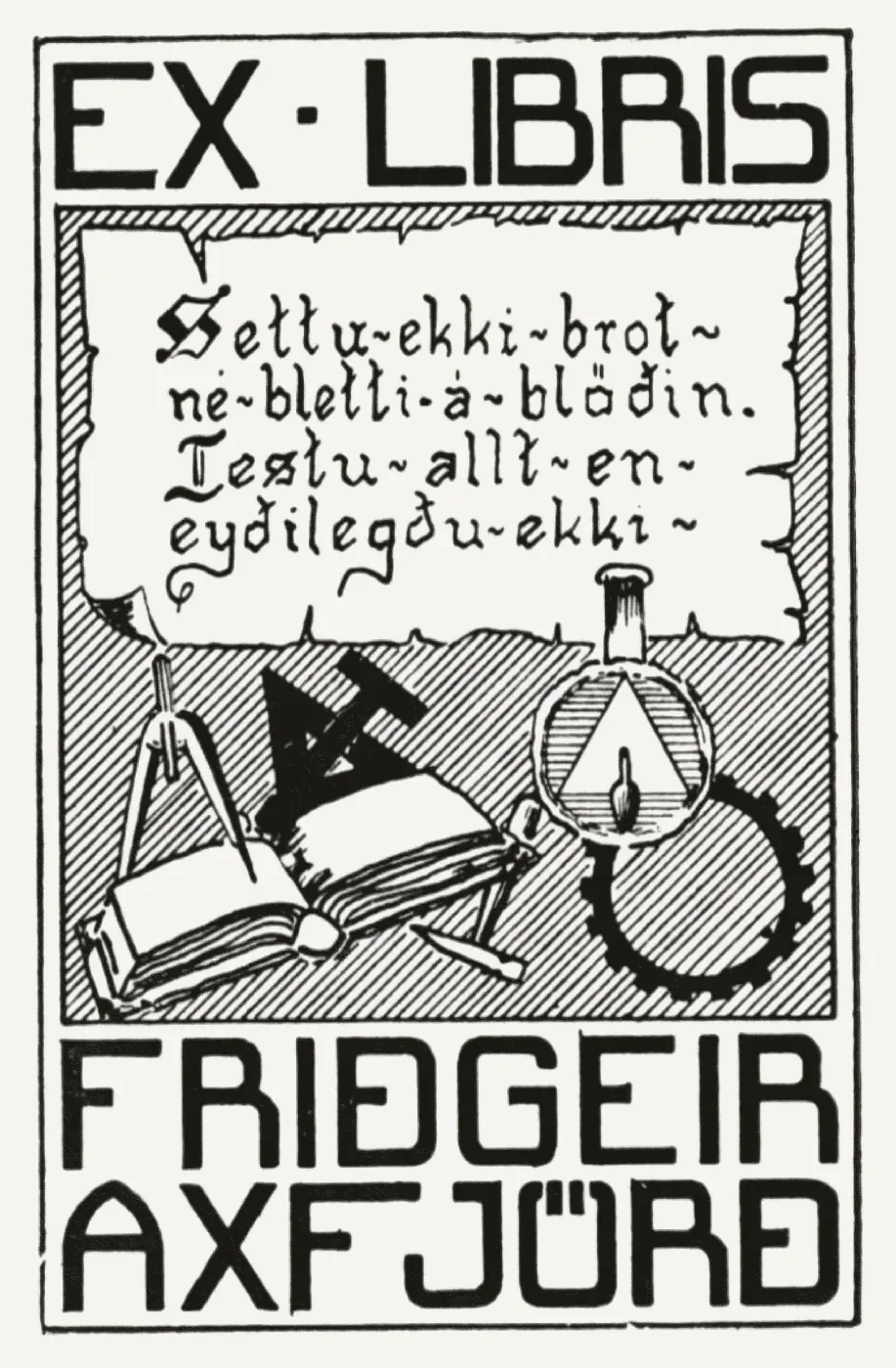 Bókmerki: Friðgeir Axfjörð, listamaður