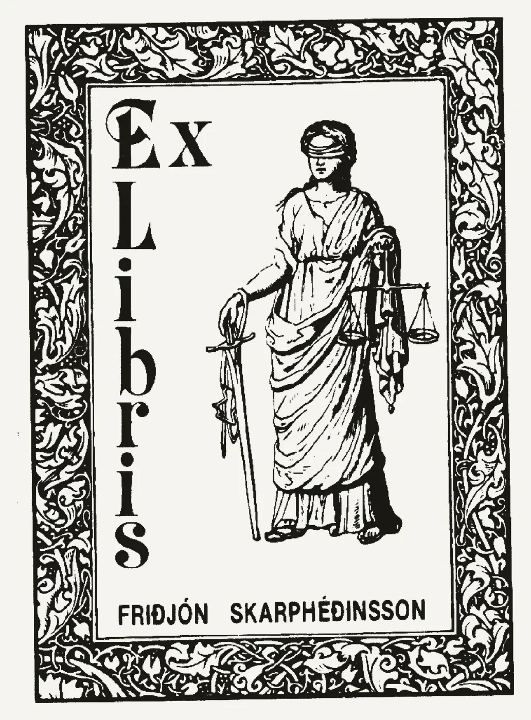 Bókmerki: Friðjón Skarphéðinsson, yfirborgardómari