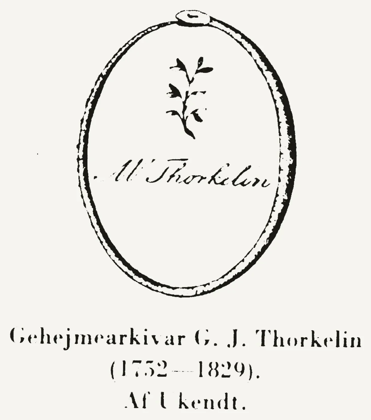 Bókmerki: Grímur J. Thorkelín, leyndarskjalavörður