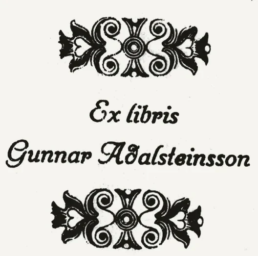 Bókmerki: Gunnar Aðalsteinsson