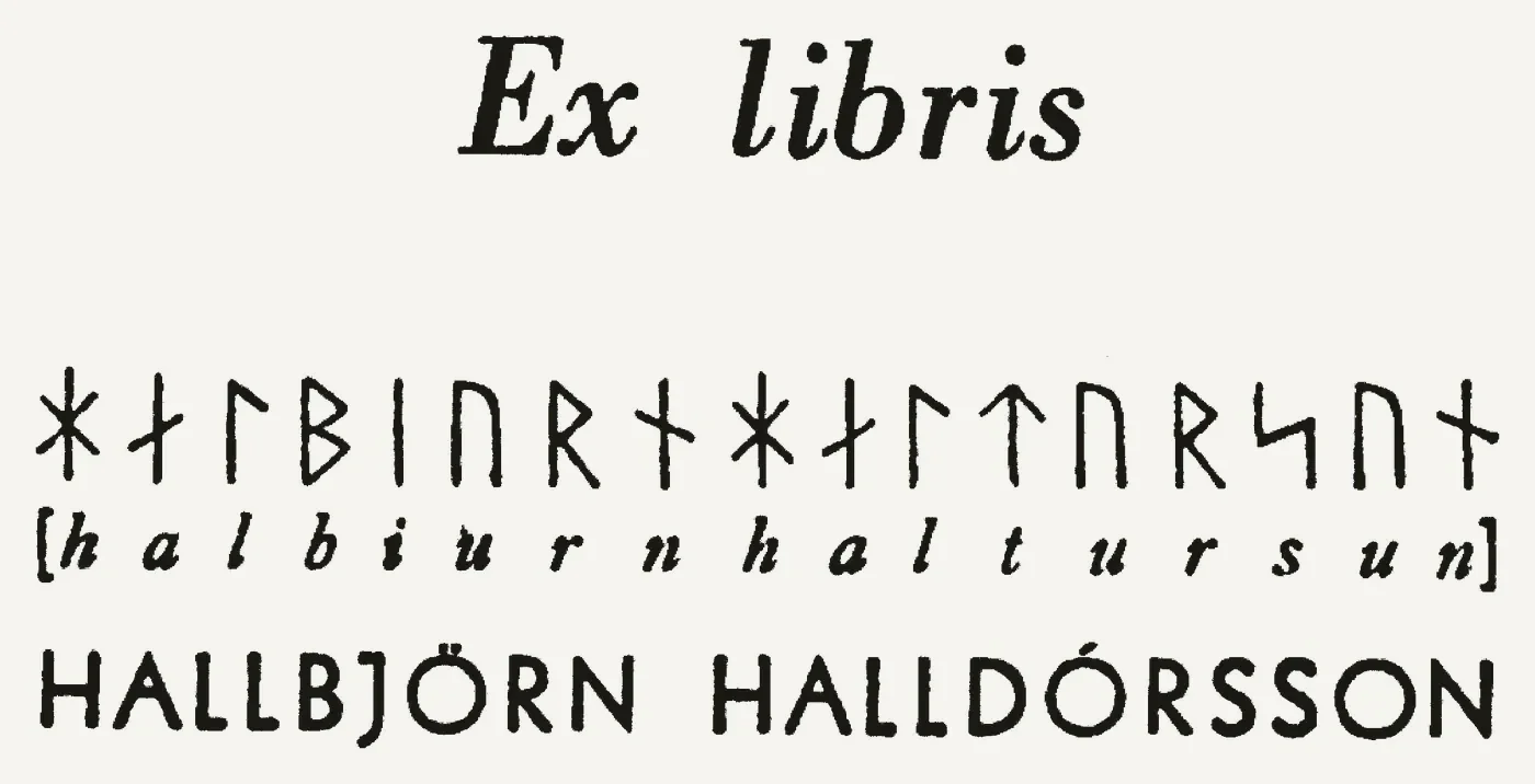 Bókmerki: Hallbjörn Halldórsson