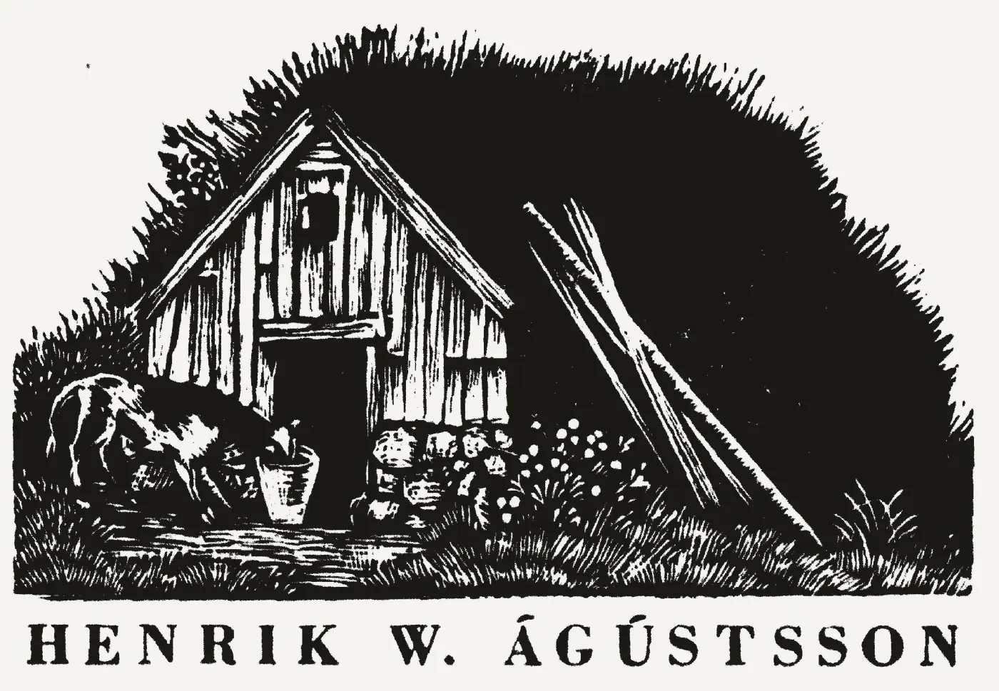 Bókmerki: Henrik W. Ágústsson, prentsmiðjustjóri