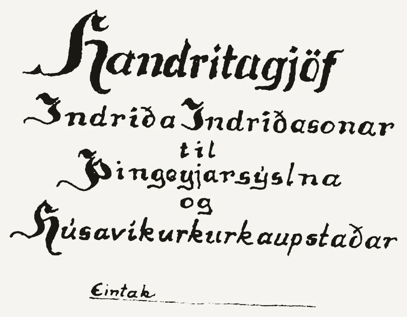 Bókmerki: Indriði Indriðason, ættfræðingur