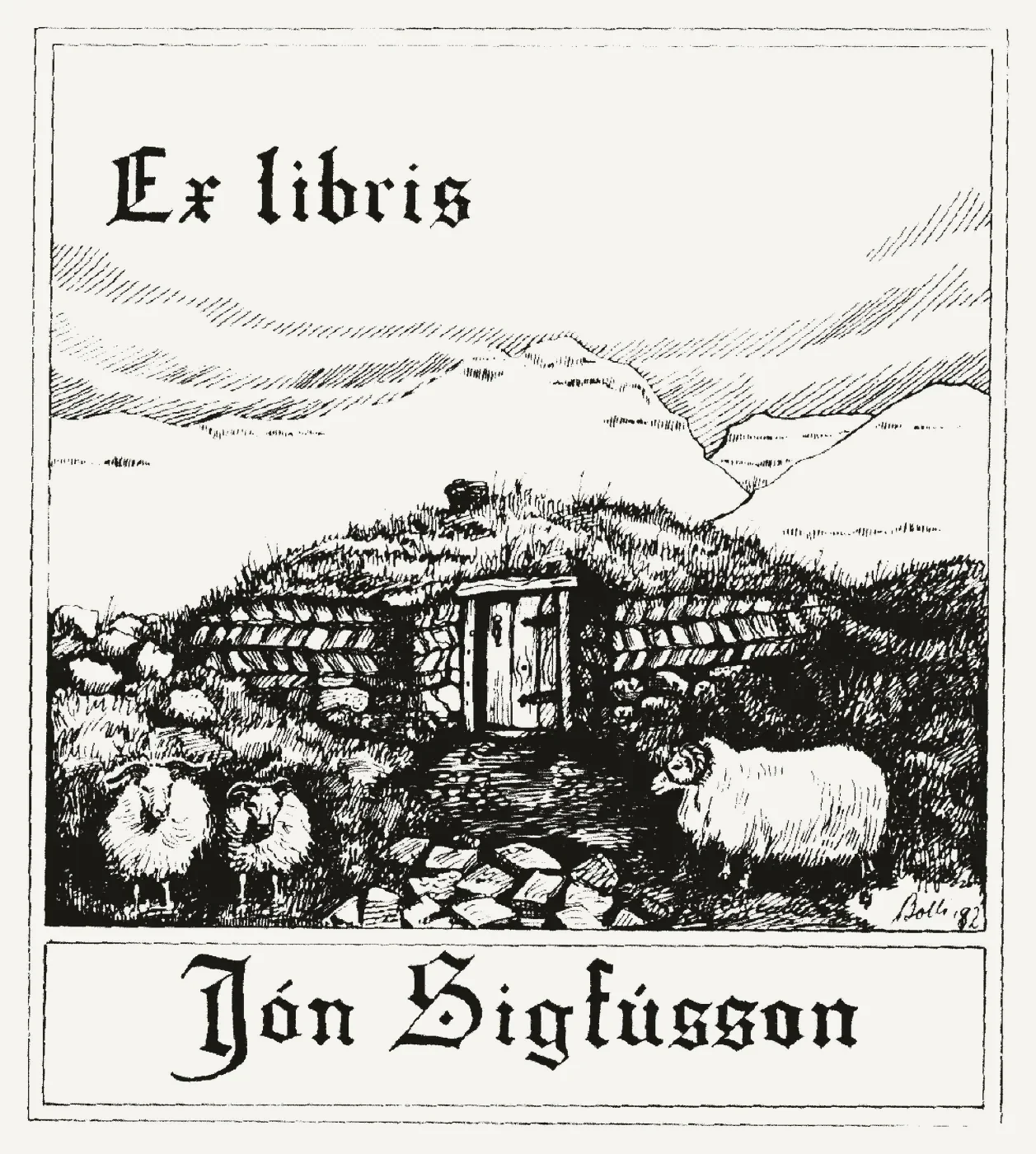 Bókmerki: Jón Sigfússon, bókbandsmeistari