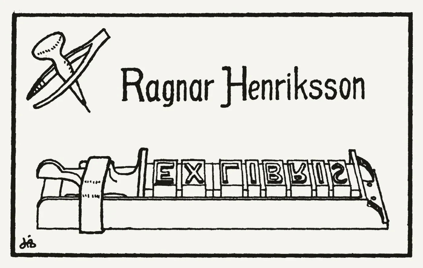 Bókmerki: Ragnar Henriksson, prentari