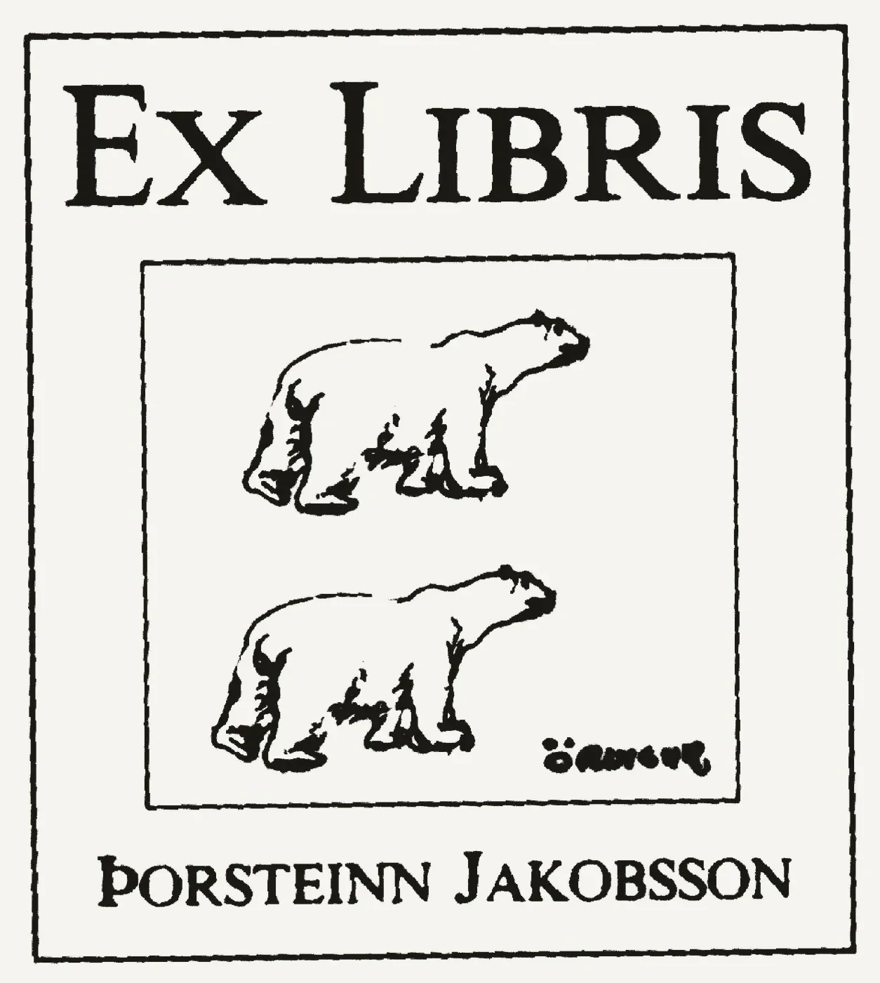 Bókmerki: Þorsteinn Jakobsson